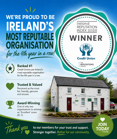 We're proud to be Irelands's most reputable organisation for the 4th year in a row.